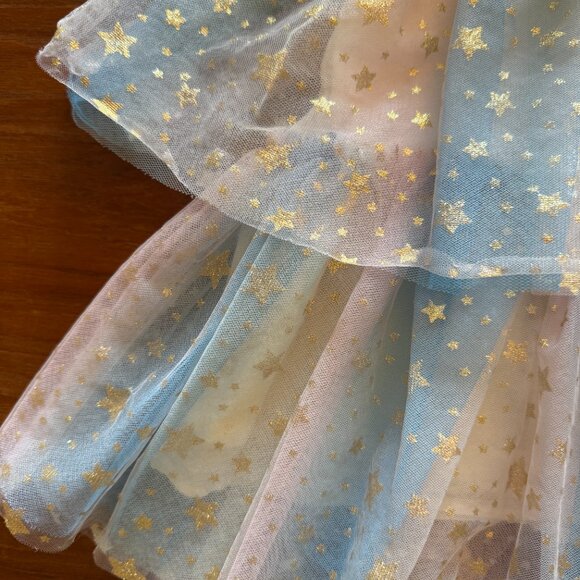 Lola and the boys size 4 Pastel Rainbow star Dress - Picture 5 of 6